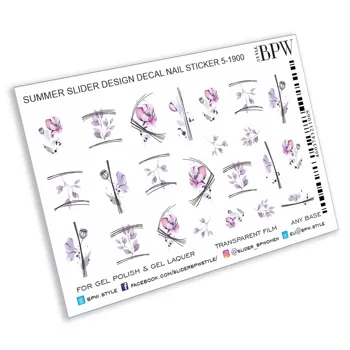 

BPW. style, slider design purple flowers, sd5-1900