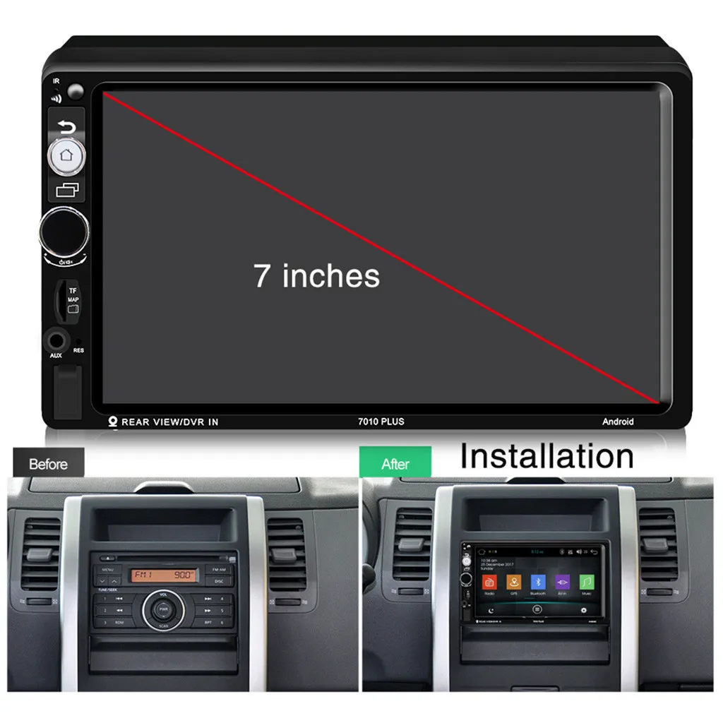 2 Din автомобильный радиоприемник Android 8 0 универсальная gps навигация Bluetooth