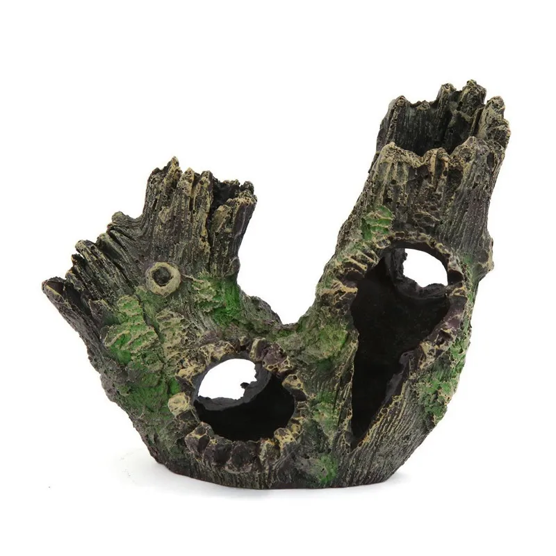 для аквариума Saim Декоративные помпоны дерево из смолы выветренное полое