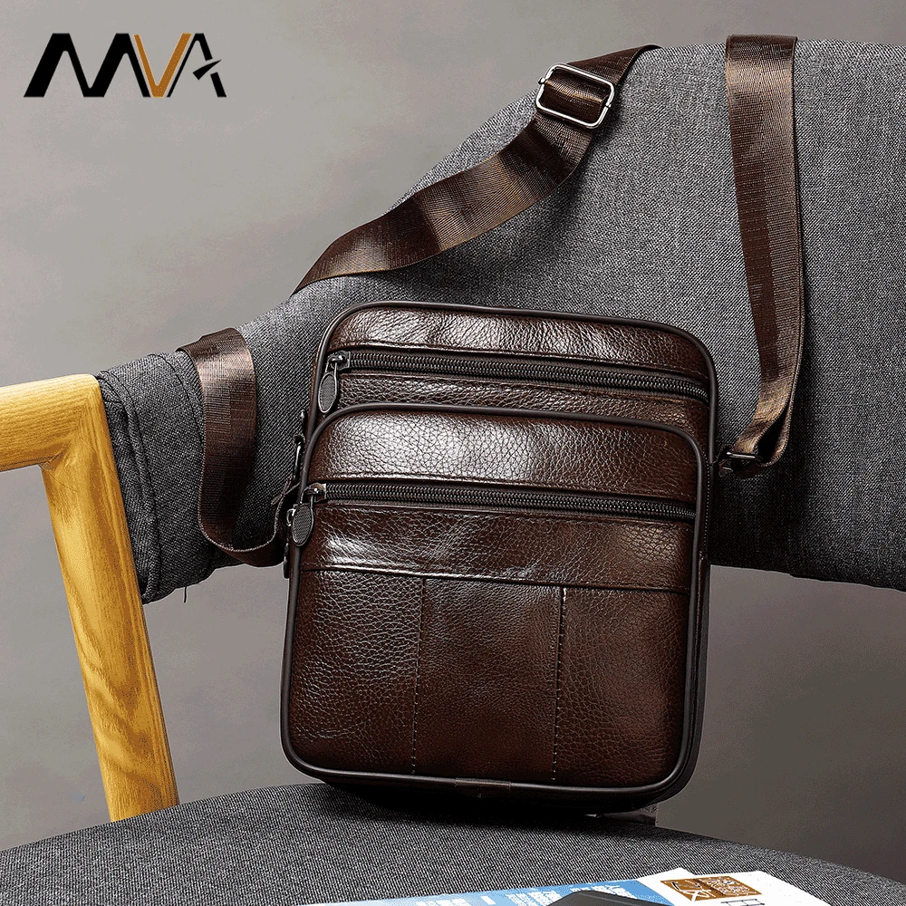 

Europe And America New Style 2019 Retro MEN'S Real-leather Bag Casual Verticle Embossed Leather Shoulder Messenger Bag 0905