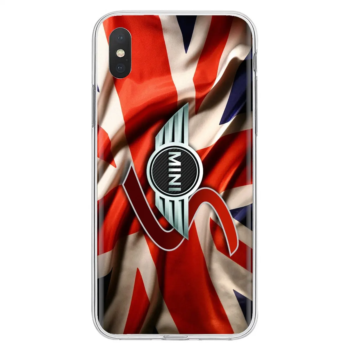 Силиконовый чехол для телефона в виде комиксов UK mini cooper jcw с логотипом и полосками