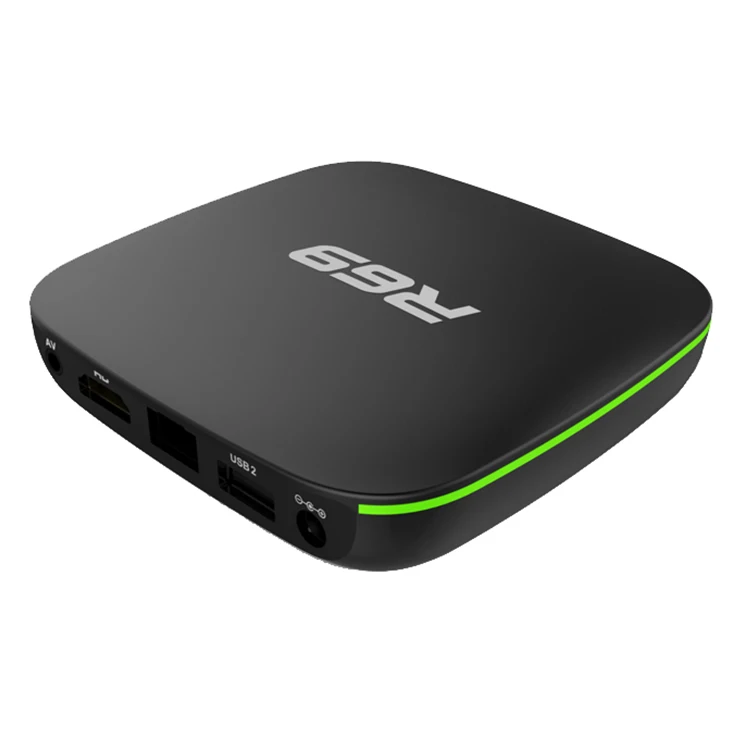 Лучшее качество R69 H3 2G 16G Интернет ТВ приставка allwinner 1GB 8GB R69