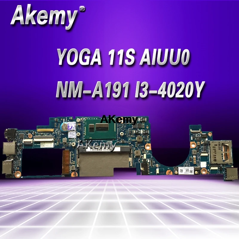 

AIUU0 NM-A191 Laptop motherboard FOR Lenovo Yoga 11s Test original Motherboard FRU:90004932 I3-4020Y