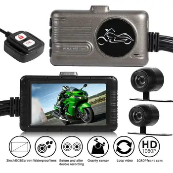 

Front & RearDual Lens View Camera Motorcycle DVR SE100 Dashcam Night Vision