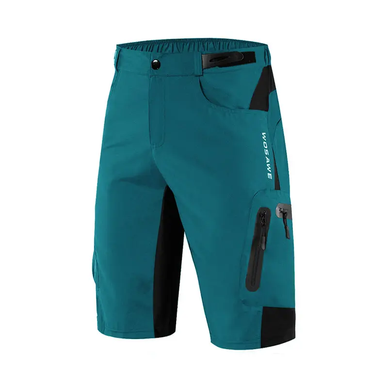 WOSAWE Motorcycle Riding Shorts Outdoor Downhill MTB Biker Sports Leisure Beach Pants Reflective Motorbike Cycling Shorts - Цвет: BL132-Q