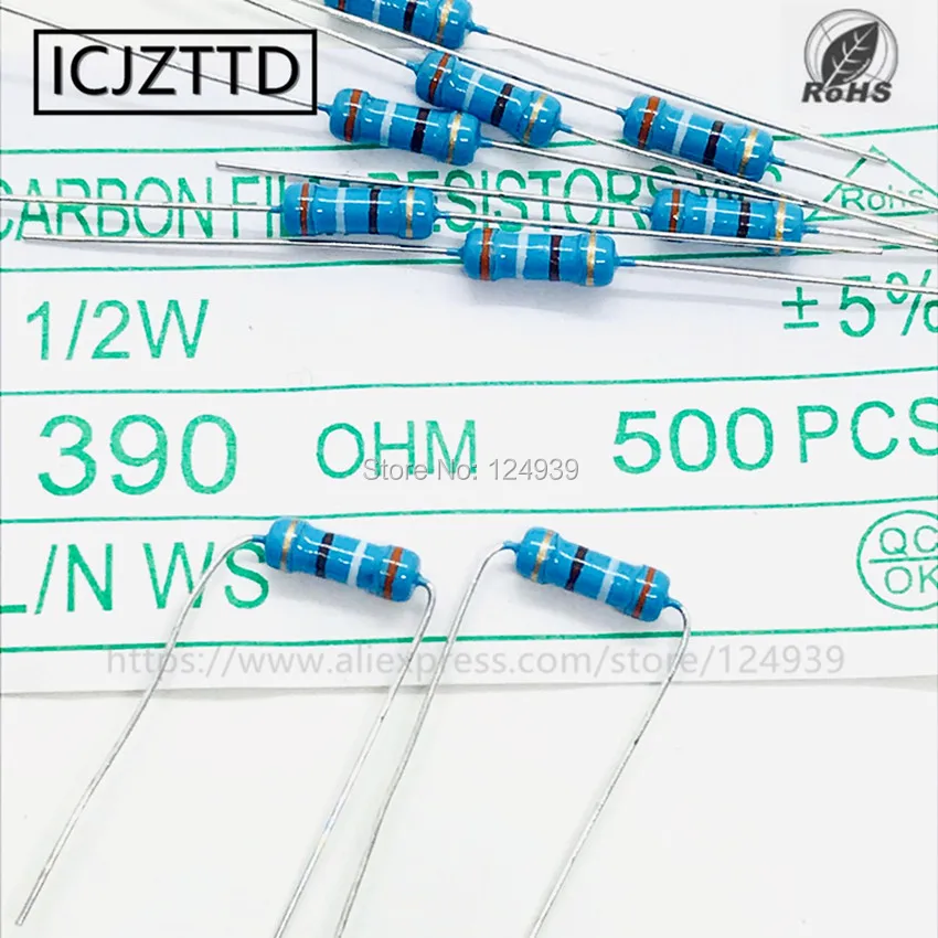 10 шт. карбоновая пленка 51R 56R 62R 68R 75R 82R 91R 100R 120R 150R 180R 200R 220R 240R 270R 300R 330R 360R