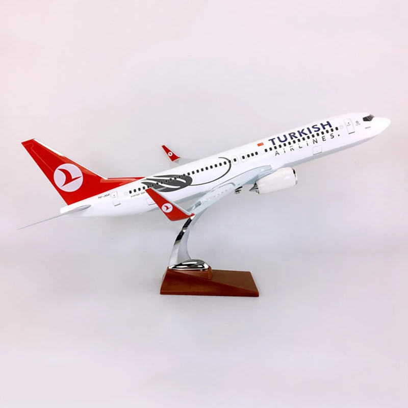 47 см 1/120 масштаб Турция Boeing B737 модель самолета Турецкая Авиакомпания с легированной основой самолет коллекционный дисплей игрушка украшение