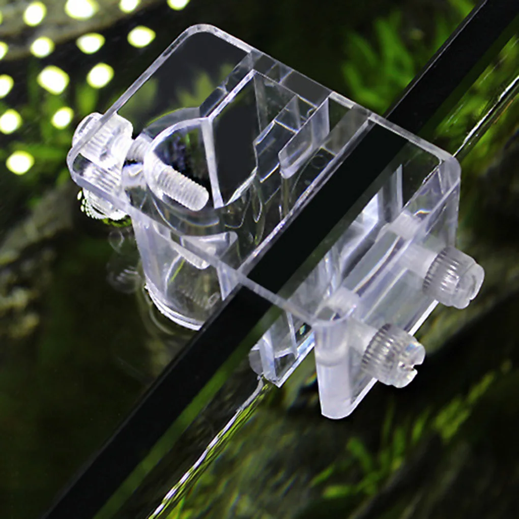 Soporte de tubo de entrada salida de acuario soporte de manguera de fijación de acrílico montaje de tubo de agua dulce peces plantados acuario Fijación de tubo abrazadera