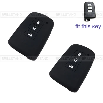 

2pcs 3 Button Silicone Car Remote Key Fob Silica Gel Holder Case Cover for Toyota Series