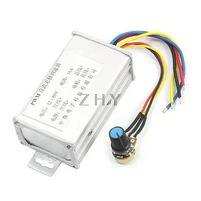 

DC12-60V 10A 420W Rectangle PWM Motor Speed Controller w B10K Potentiometer