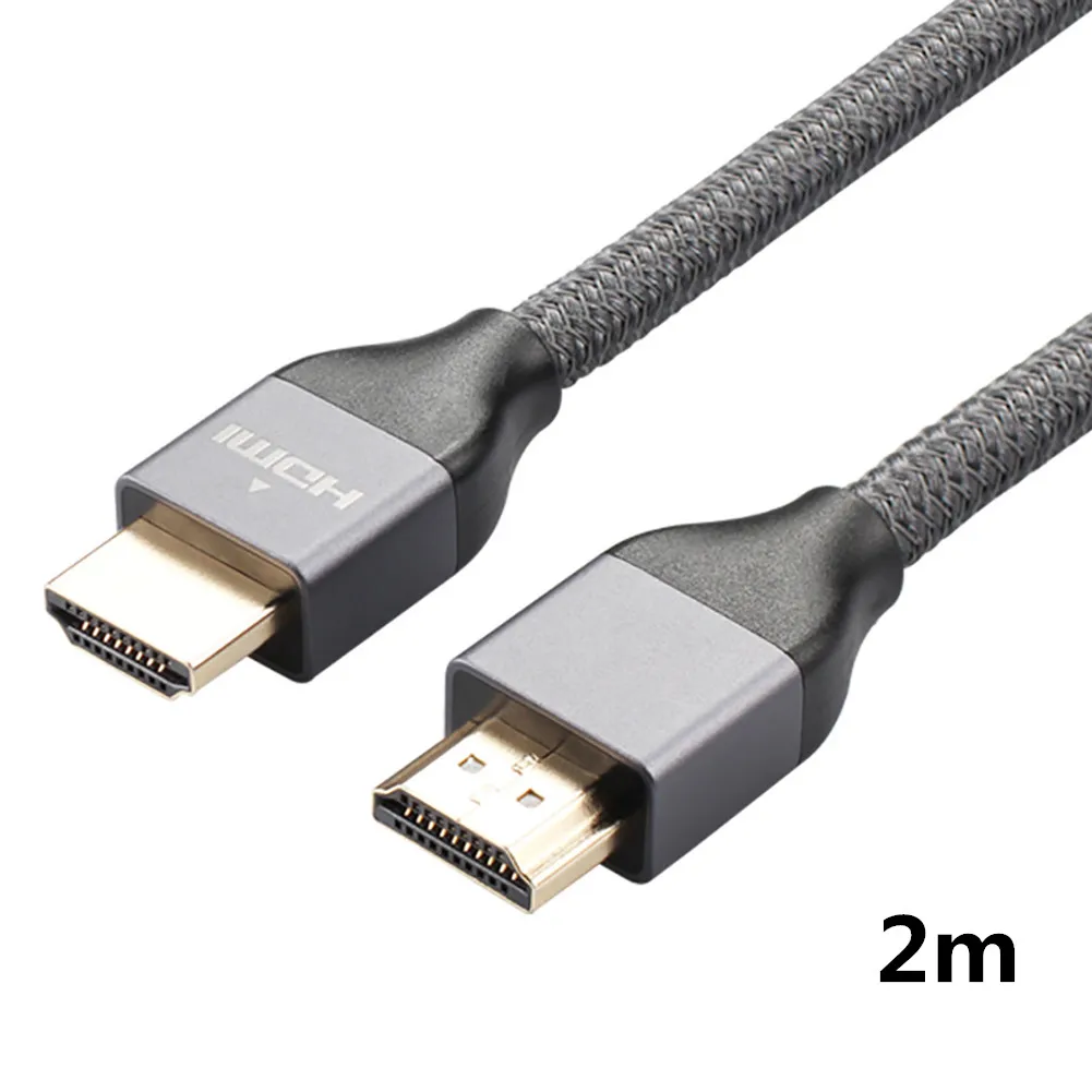 Высокая скорость 8K HDMI 2,1 кабель медный 30AWG 4K@ 120HZ HDMI 2,1@ 60 HZ UHD HDR 48 Гбит/с кабель HDMI конвертер для PS4 HDTVs проекторы - Цвет: 2m