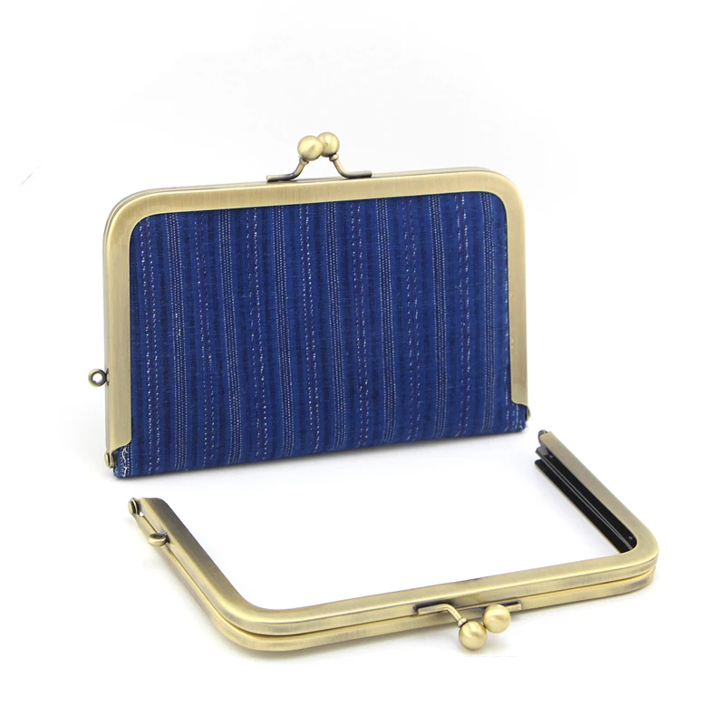 19cm Rectangle Bag Purse Frame Screw DIY Accessories High Quality Bag Hardware Metal Ball Clasp Brass Bag Hook Hanger KZ151327#C