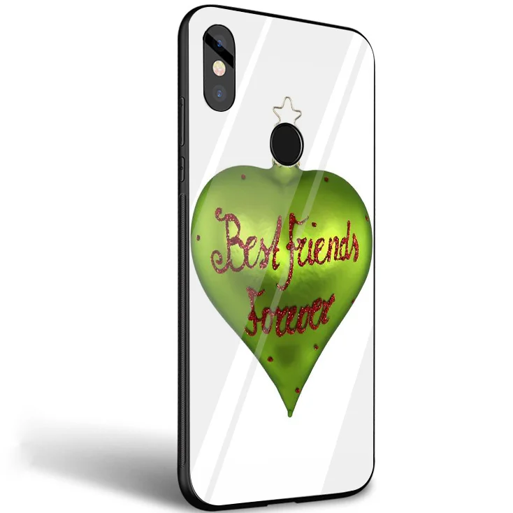 BFF лучшие друзья девчачье стекло чехол для телефона Xiaomi mi 8 Lite 9 A1 A2 Red mi Note 5 6 7 Pro 6A 4X Pocophone F1 чехол