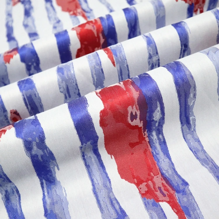 

Spring and summer elegant striped three-dimensional yarn-dyed jacquard fabric, sewing fabric factory shop is not out of stock