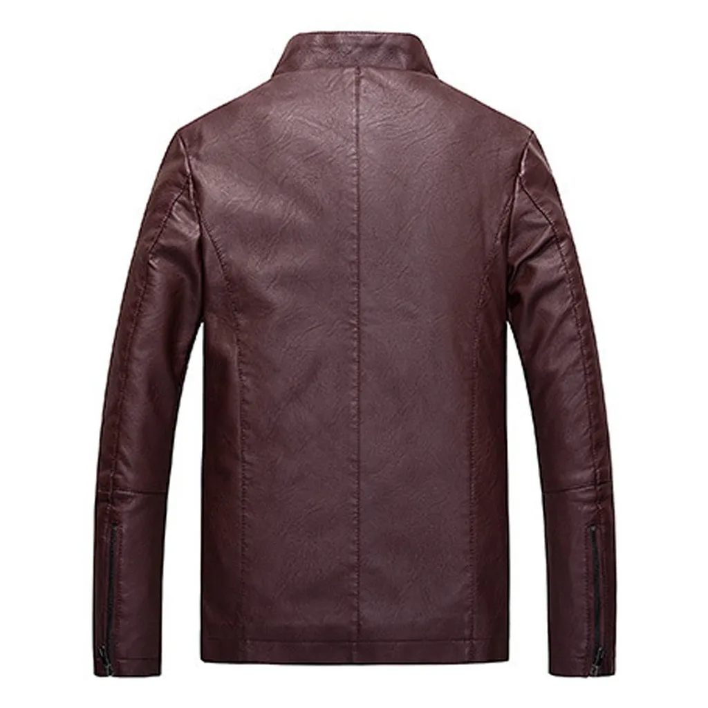 Leader кожаная куртка мужская зимняя мотоциклетная мужская кожаная куртка пальто Мужская куртка-бомбер верхняя одежда 9,25