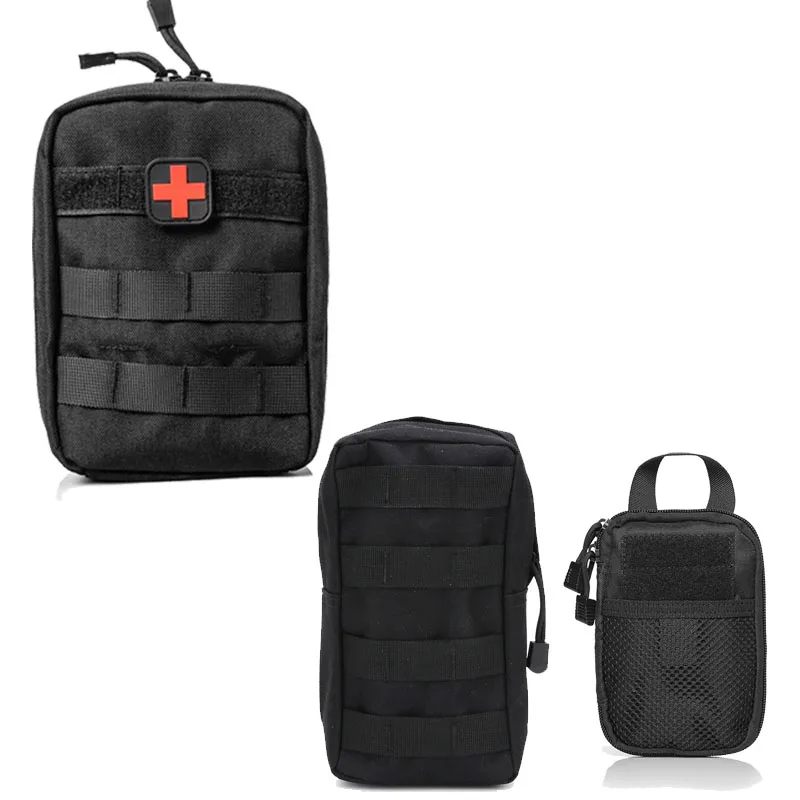 Three-piece Сумка Molle для военного тактического рюкзака Охотничьи аксессуары Сумка плечевой ремень рюкзак армейский пояс боевой ремень пакет клип - Цвет: Three-piece