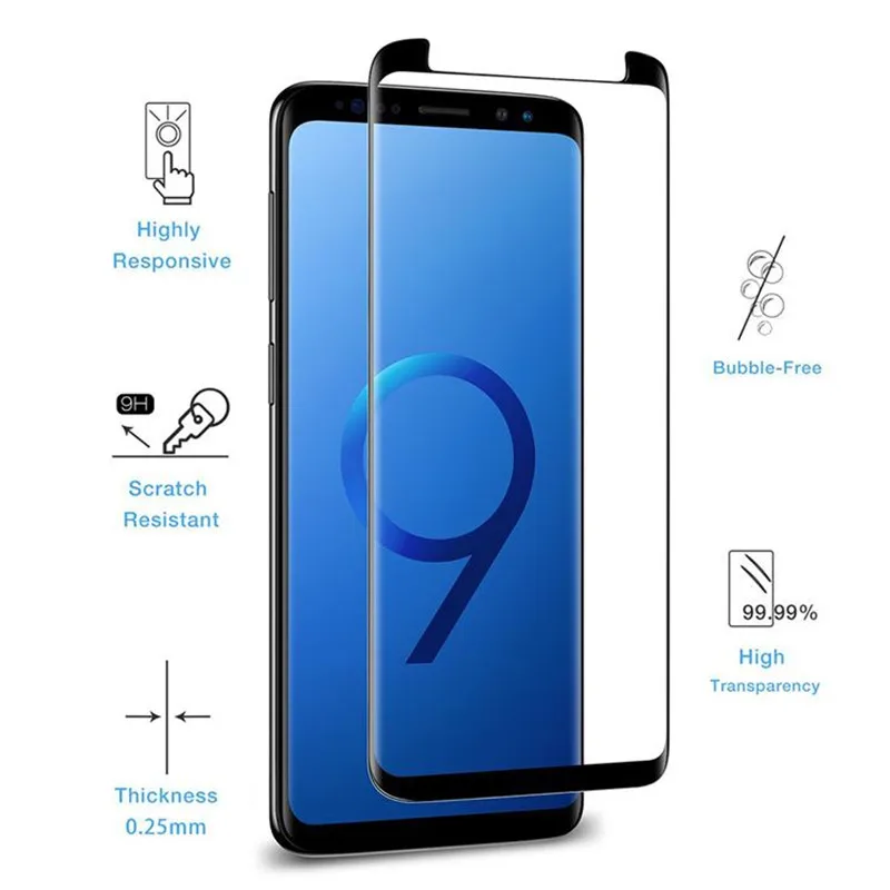 100 шт./лот чехол дружественный для NOTE 10 PRO Samsung Galaxy Note 3D Curve Edge HD прозрачное
