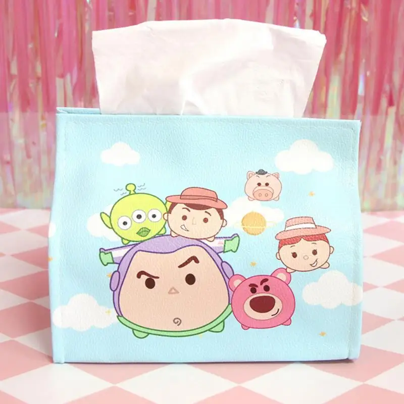 1 шт. творчески мультфильм История игрушек PU Tissue Box рисунок игрушечные лошадки Прекрасный Бумага полотенца чехол Подарок дома автомобиля