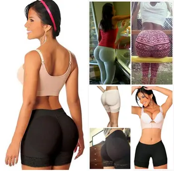 

Women Safety Short Pants Padded Bum Enhancer Shaper Underwear Seamless Elastic Breathable Panties Female Boyshorts Pants