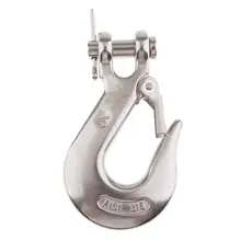 

Stainless Steel 316 Clevis Slip Hook with Safety Latch Marine Grade