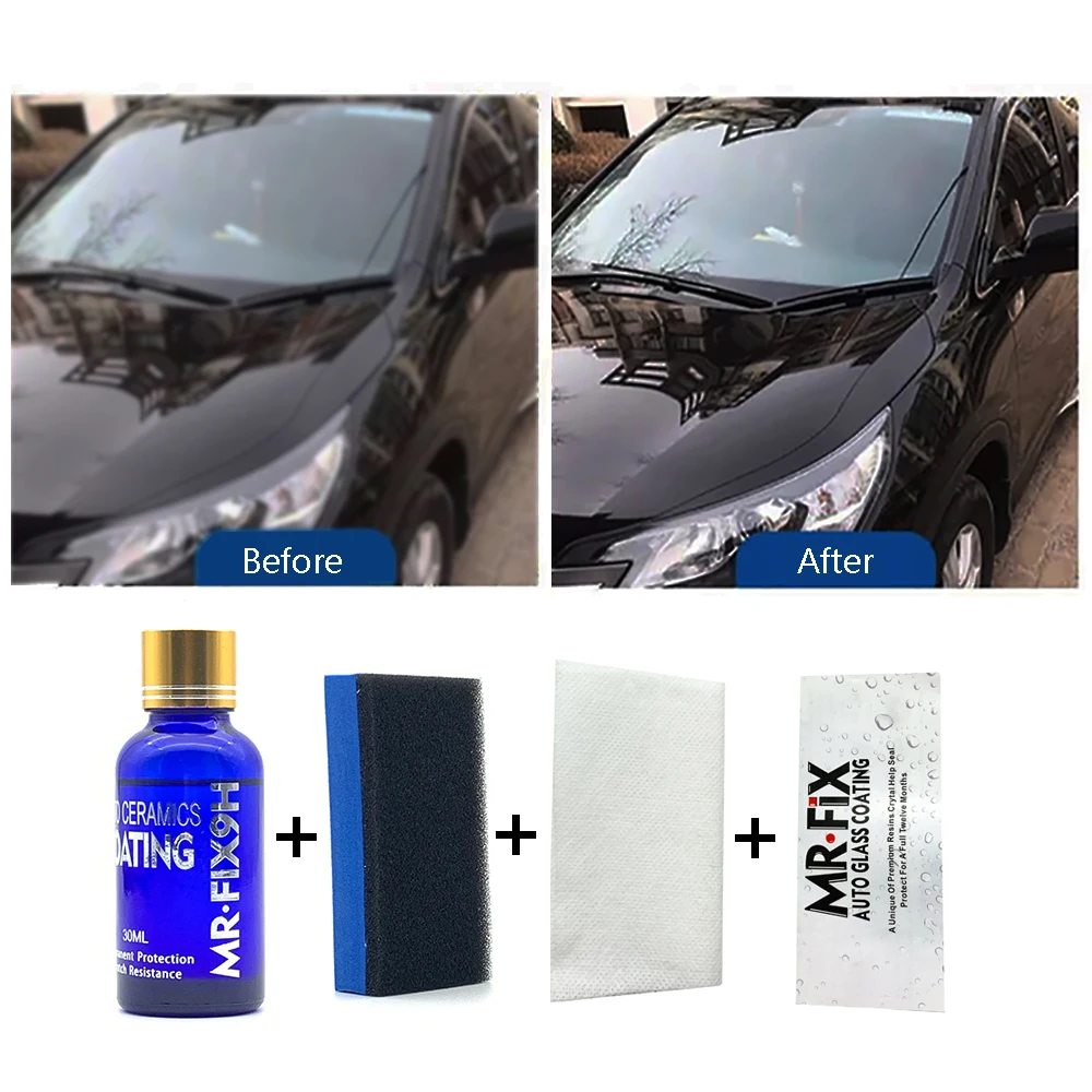 Car Liquid Ceramic Coat Hydrophobic Glass Coating Auto Paint Care Anti-scratch Auto Detailing Glasscoat Car Polish