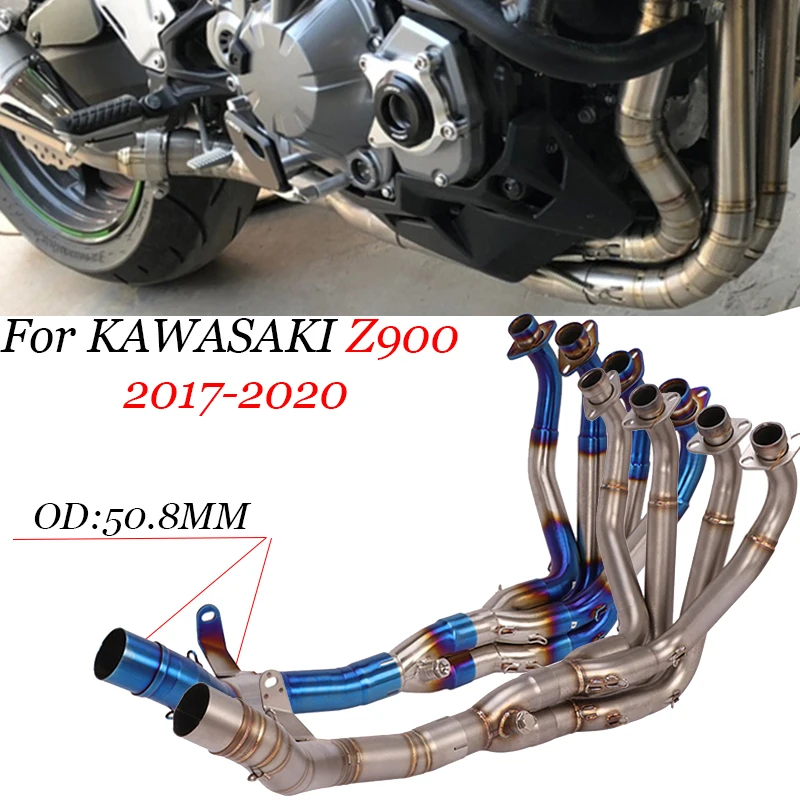 For Kawasaki Z900 2017 2020 Modified Full System Exhaust Escape Moto