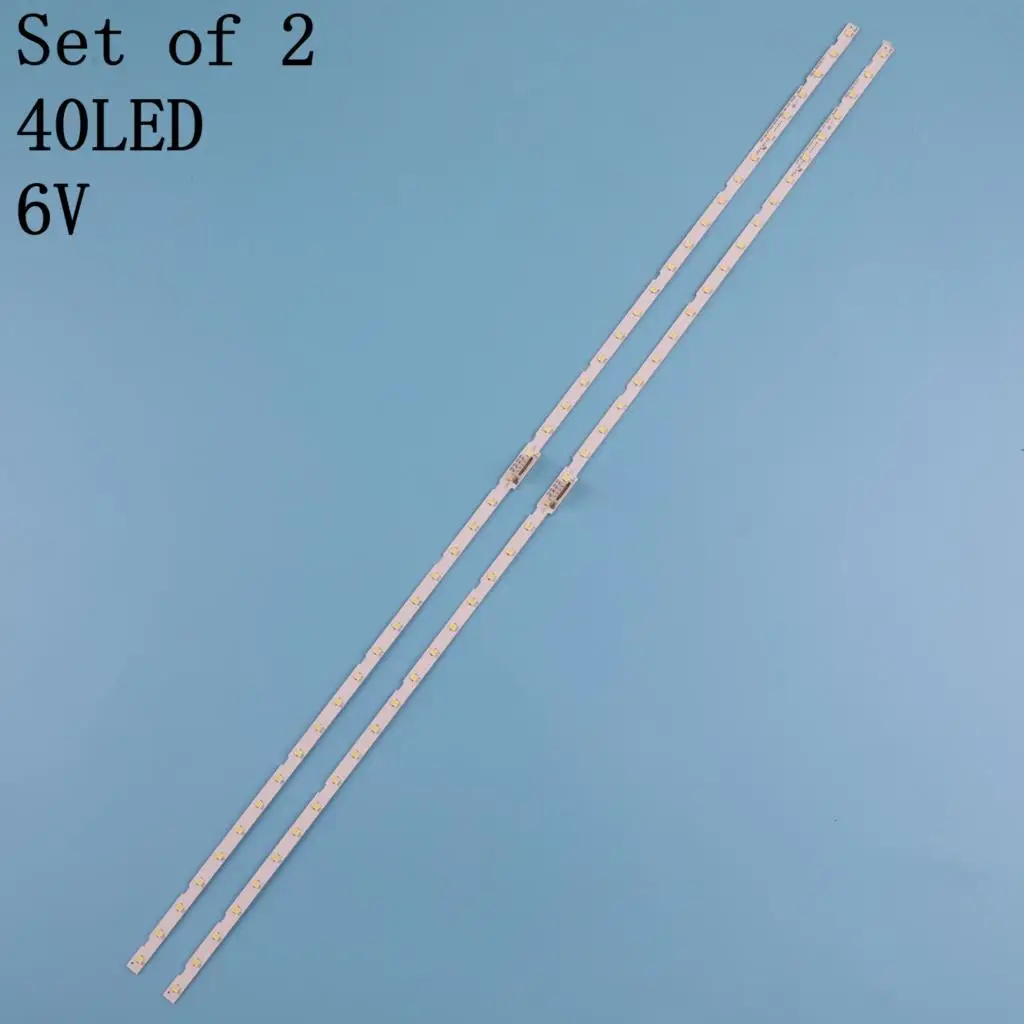 2pcsLED backlight strip 40 LED for Sam sung 55 "TV UN55NU7300F UE55NU7105 AOT_55_NU7300_NU7100 55NU710C BN96-45913A BN61-15485A