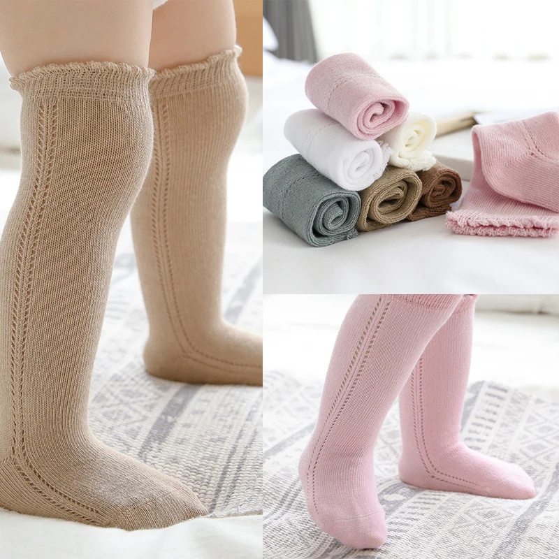 Hot Item New Baby Socks Baby-Accessories Hollow-Out Girls Infant Boys High-Knee Spring Kids  pBQKM5VgMGL