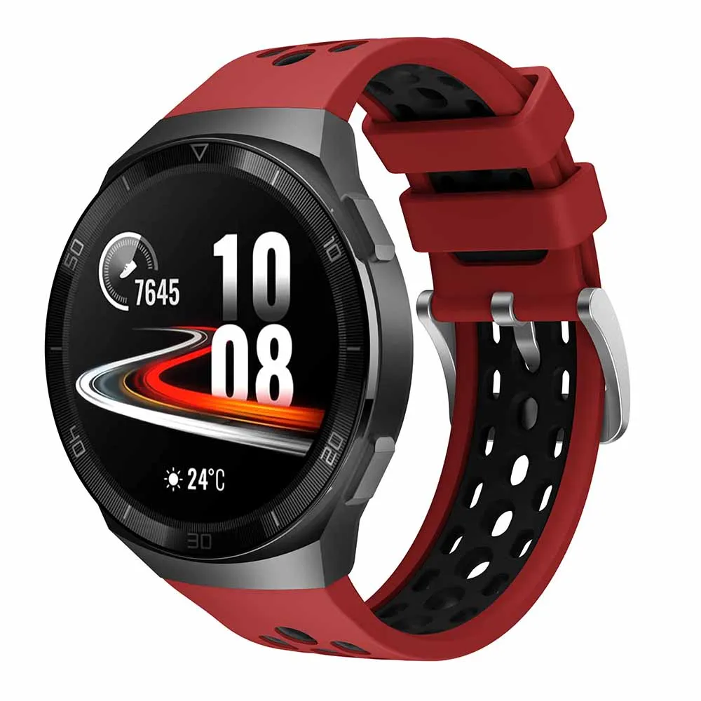Sport Silicone Watchband Strap for Smartwatch - Original Replacement Bracelet Wristband, 22mm