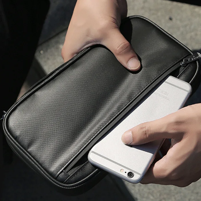 Многофункциональный дорожный Держатель для паспорта с RFID защитой Противоугонная Водонепроницаемая Портативная сумка для мобильного телефона посылка для карт