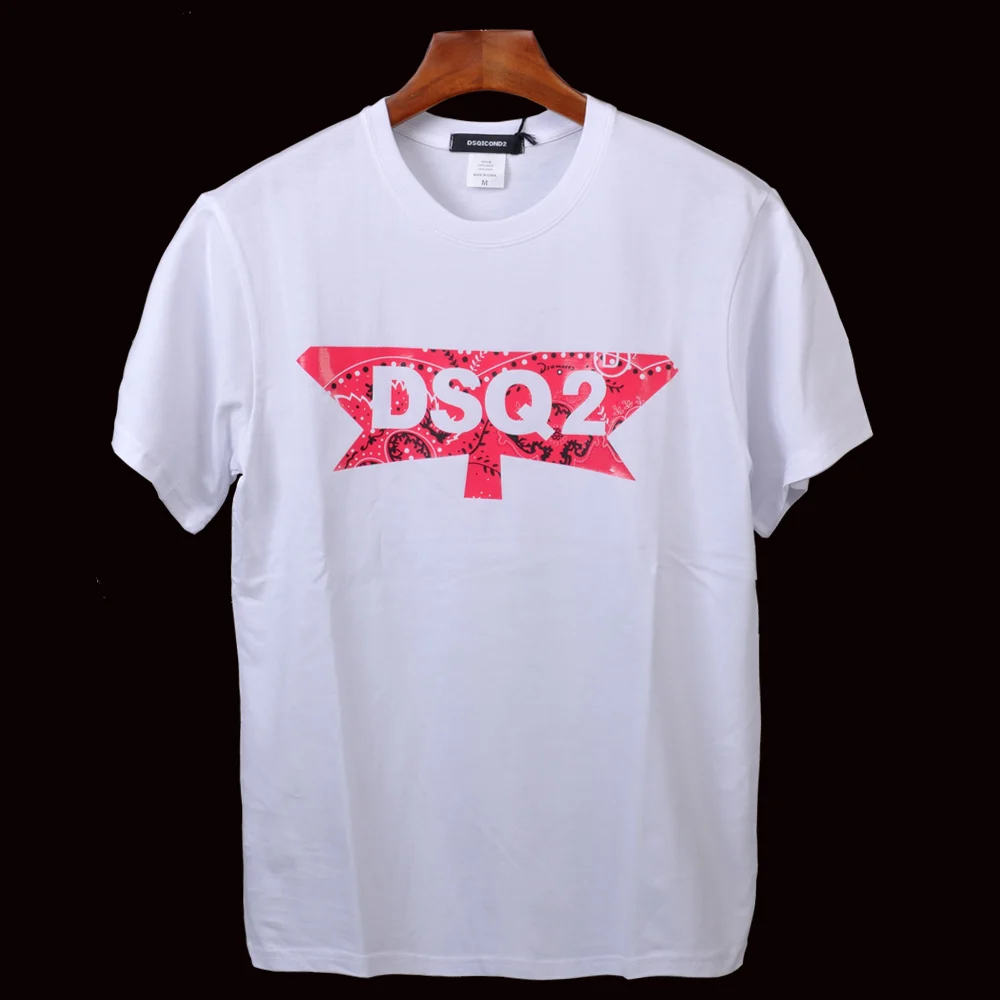 

DSQ2T shirt summer t-shirt printing letter cotton quality simple classic ICON men's fashion 2019 new supreme T-shirt