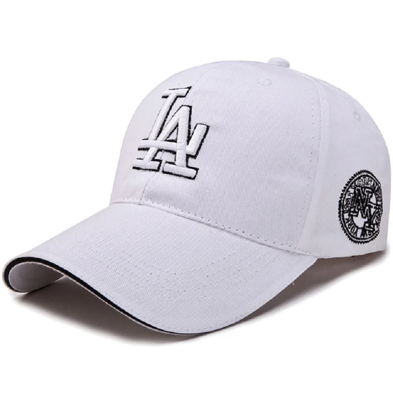 2022 Outdoor Baseball Cap For Women Men LA Letter Embroidery Snapback Hip Hop Hat Adjustable Fishing Sun Hat Unisex Bone Dad Hat mens pink baseball cap