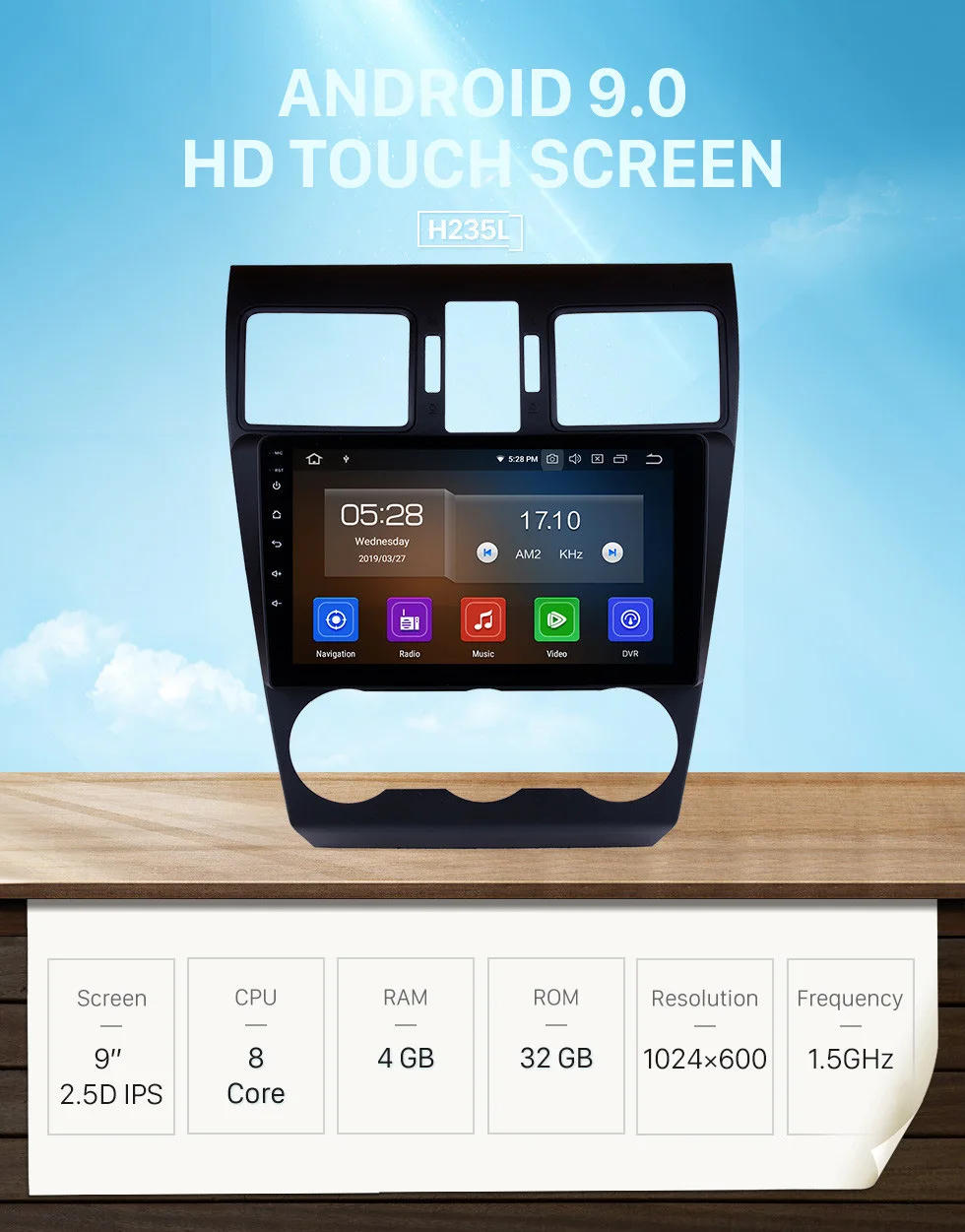 Clearance Seicane Car GPS Multimedia Player Android 9.0  RAM 4GB Car Radio for 2014 2015 2016 Subaru Forester With 9 Inch IPS Carplay RDS 0