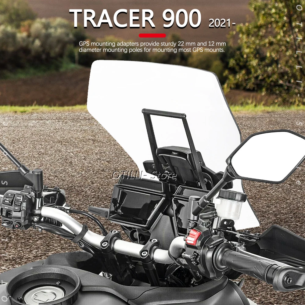 Yeni Yamaha Tracer 900 / 9 GT motosiklet akıllı telefon GPS navigasyon  plaka braketi gidon adaptörü tutucu izleyici 9 / 900 2021 - AliExpress