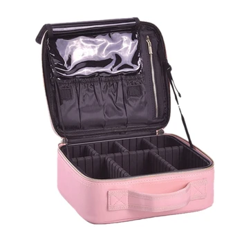 

ASDS-Portable Large Capacity Ladies Cosmetic Case Cosmetic Bag Multi-Layer Storage Box Travel Cosmetic Case Portable Hand Storag