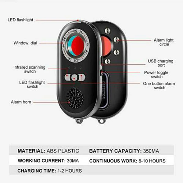 

Multifunctional Infrared Detector Invisible Camera Detector Safety Device OD889