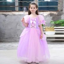 Необычные от 3 до 10 лет Детская одежда платье в стиле «принцесс» для девочки, вечерние Косплэй костюм на Хэллоуин и Рождество; одежда для дня рождения