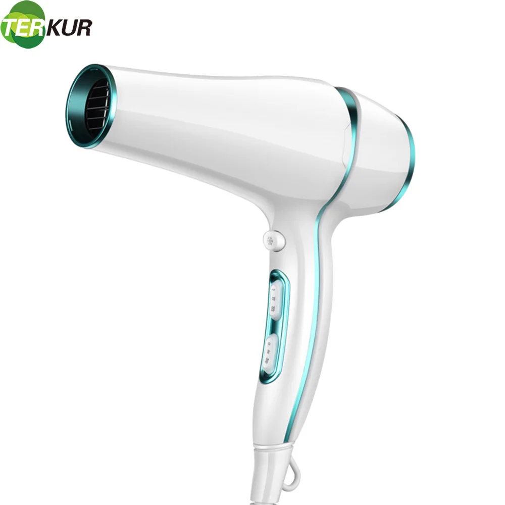 

Salon Professional Hair Dryer Cold and Hot Unfoldable Handle 2200W Blow Dryer UK/AU Plug Hair AC Motor Blowdryer Air Collecting
