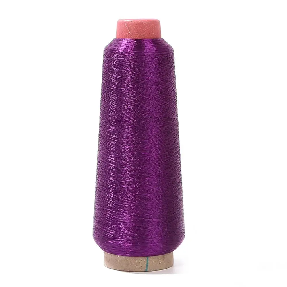 Горячая Распродажа, 3250 м/рулон, металлическая вышивка, пряжа для вязания крючком, вышивка крестиком, металлические нити, швейные принадлежности, сделай сам - Цвет: Purple