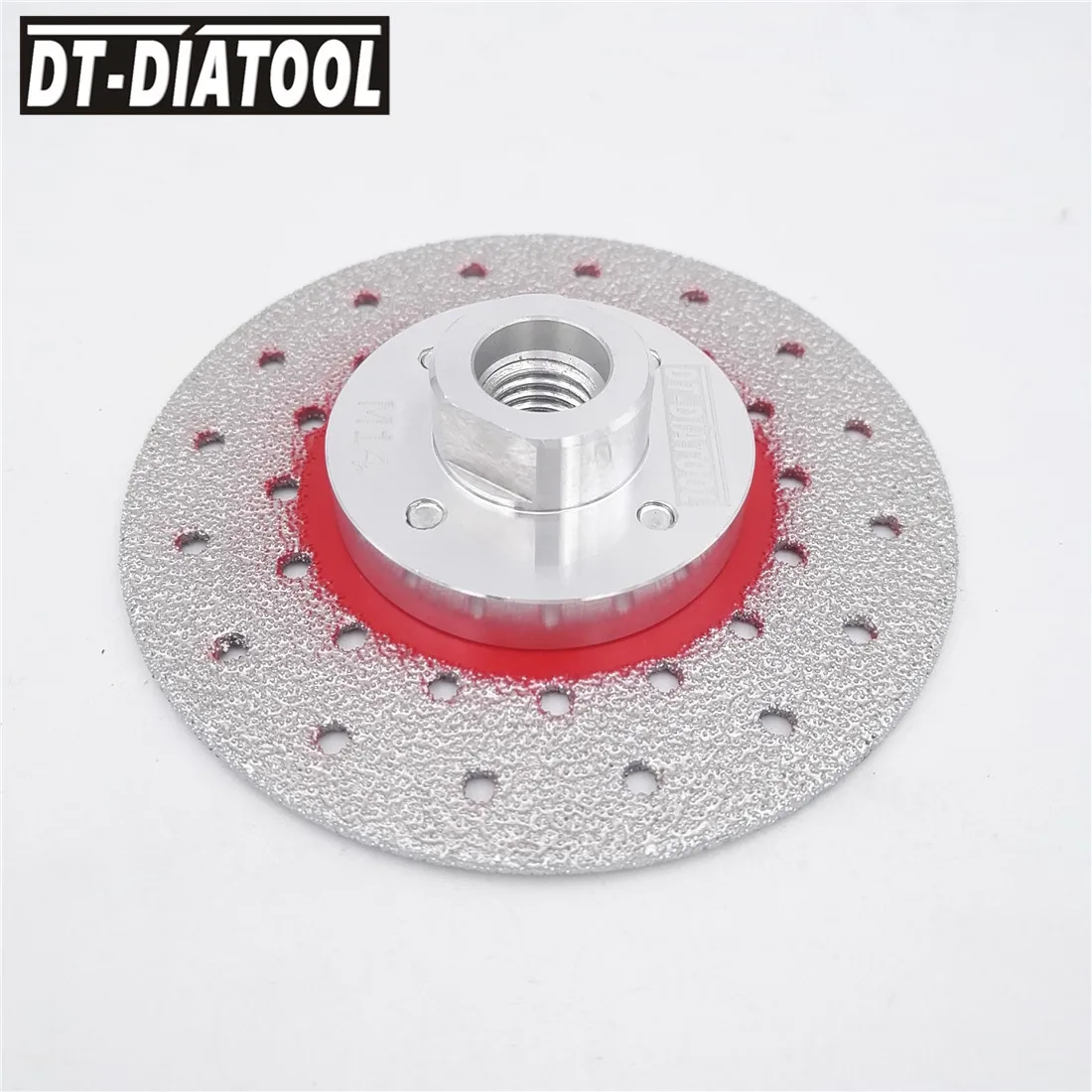 DT-DIATOOL, 1 шт., диаметр 100 мм/4 дюйма, M14, вакуумная пайка, двухсторонний Алмазный отрезной круг, шлифовальный диск для камня, мрамора, гранита, бетона