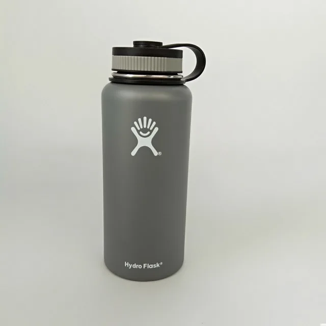 32 oz Гидро фляга 32 унции/40 унций стакан колба вакуумная Изолированная бутылка из нержавеющей стали бутылка для воды широкая Спортивная бутылка на открытом воздухе - Цвет: 32 oz