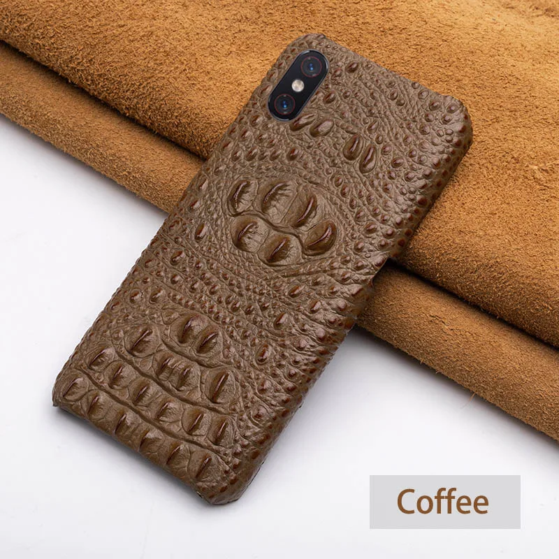 Чехол для телефона для Xiaomi mi 8 9 se 9T A1 A2 A3 lite Poco F1 Max 2 3 крокодильим хвостом, чехол для Red mi 6 6a 7 7a Note 4 4x5, 6, 7, 8 Pro - Цвет: Coffee Head