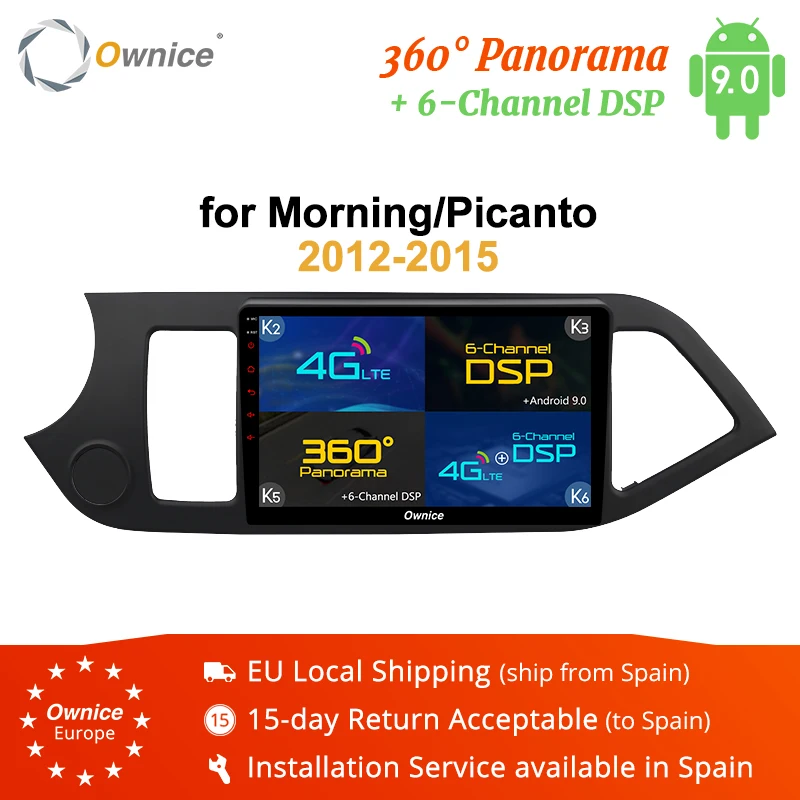 Perfect Ownice K3 K5 K6 Android9.0 Octa Core Car Radio DVD Player GPS Navi Stereo for KIA PICANTO MORNING 2012 2013 2014 2015 4G LTE DSP 0 Perfect Ownice K3 K5 K6 Android9.0 Octa Core Car Radio DVD Player GPS Navi Stereo for KIA PICANTO MORNING 2012 2013 2014 2015 4G LTE DSP 0