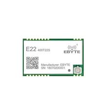 5 шт./лот SX1268 433 МГц TCXO UART LoRa сетевое E22-400T22S отверстие для печати RSSI беспроводной приемопередатчик 22dBm IPEX рч приемник модуля