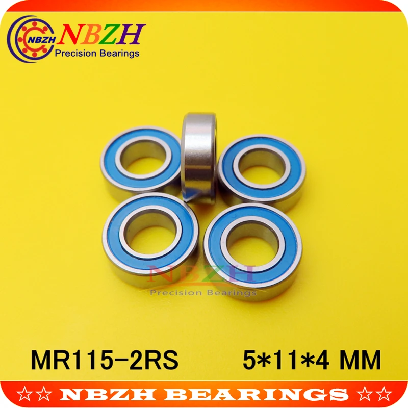 Двойное резиновое уплотнительное покрытие миниатюрный шариковый подшипник MR115ZZ