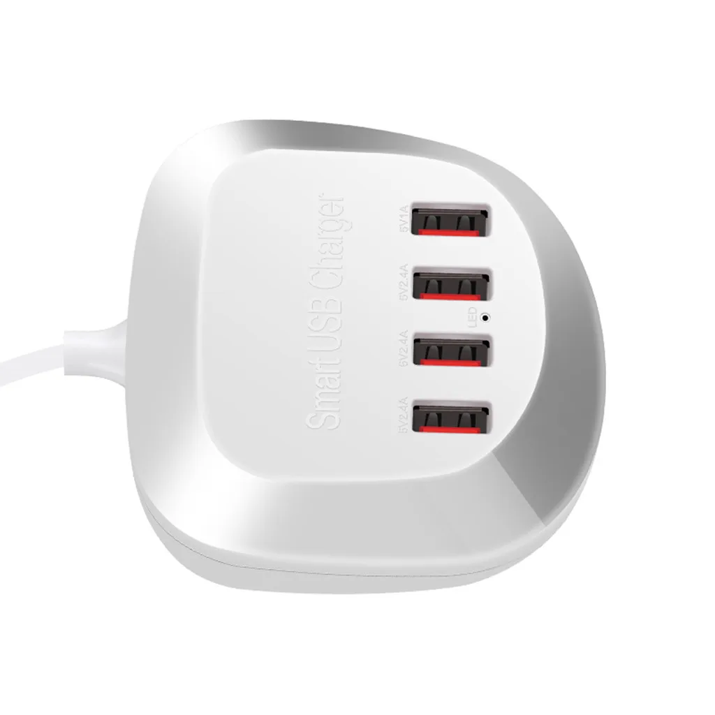 4 порта 2.5A USB быстрое зарядное устройство для путешествий Универсальный адаптер для зарядки