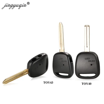 10 pz/lotto telecomando Shell TOY43/TOY40 Blade 1/2 pulsante laterale Fob Case per TOYOTA Carina Estima Harrier Previa Corolla Celica