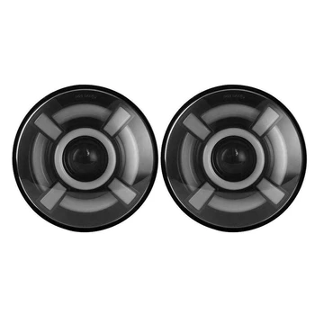 

2 Pcs 45W 7 Inch Round LED Led Headlight Dual Angel Eyes High Low Beam for Jeep Wrangler