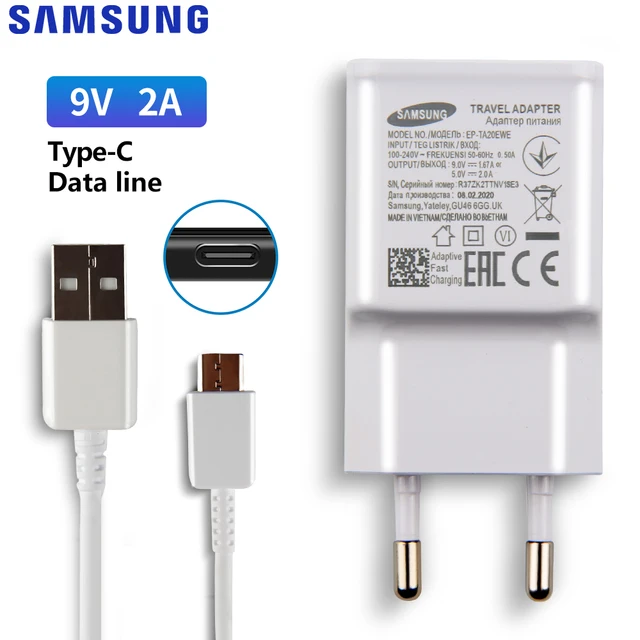 Samsung Original Charger 9v2a 5v2a Eu Adapter For Samsung Galaxy S9+ S7 Edge  Note 8 C7 C7 Pro A70 A30 J5 G530 A9 Star S6 Charger - Mobile Phone Chargers  - AliExpress