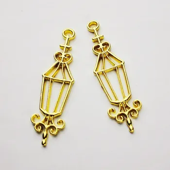 

Vintage Street Light Halloween Set Open Bezel for UV Resin Filling Charm Deco Frame Kawaii Craft Supplies Jewelry Making Bezel